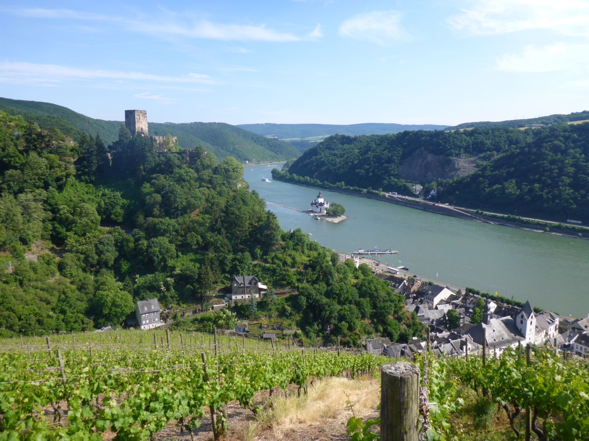 Rheinsteig Burg Maus