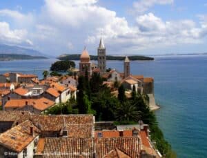 Insel und Stadt Rab Kroatien