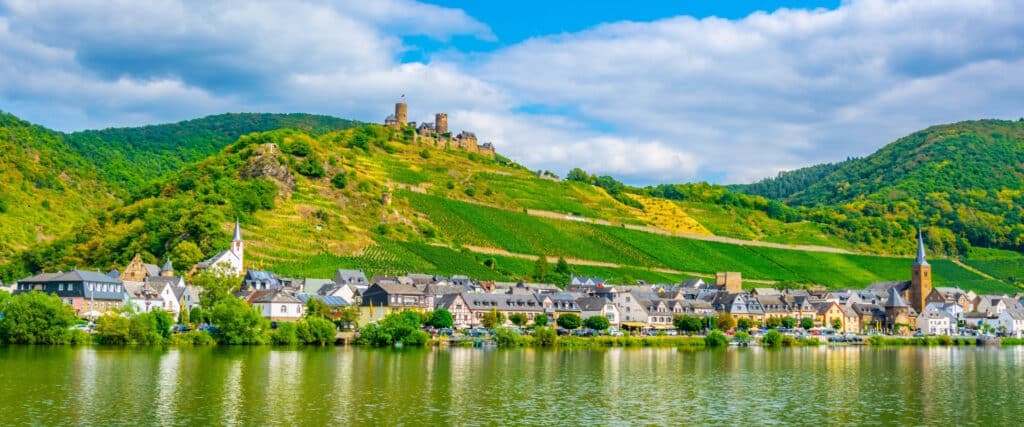 Mosel Rad Wandern Schiff Als Burg Thurant