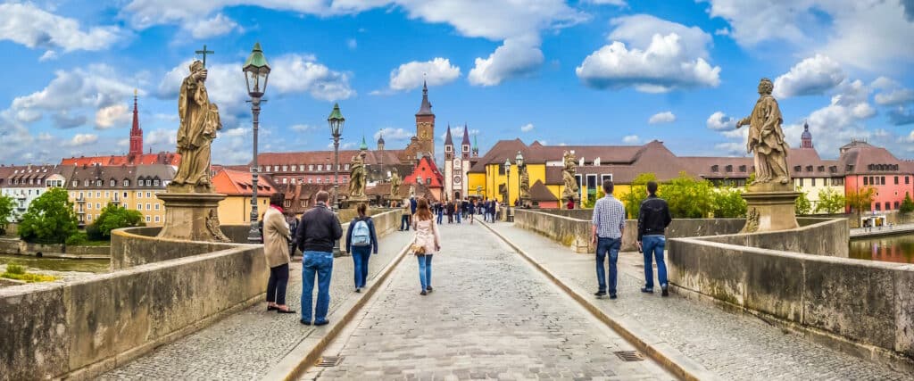 Main Würzburg Brücke Altstadt