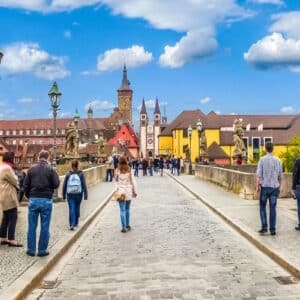 Main Würzburg Brücke Altstadt