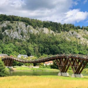 Altmuehl Essing Holzbruecke